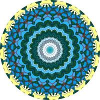 Mandala-Hintergrund mit tollen Farben. buntes mandala mit floralen formen foto