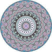 modernes Mandala-Design mit toller Farbe foto