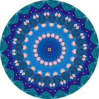 bunter Mandala-Design-Hintergrund. ungewöhnliche Blütenform. orientalisch. Anti-Stress-Therapiemuster. Designelemente weben foto