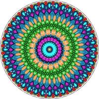 mehrfarbiger Glitter-Mandala-Hintergrund foto