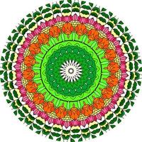 Mandala-Hintergrund mit tollen Farben. ungewöhnliche Blütenform. orientalisch., Anti-Stress-Therapiemuster. Designelemente weben foto