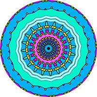 luxus ornamental mandala design hintergrund bunt. foto