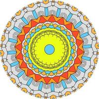 abstrakte bunte Mandala-Hintergrund. ungewöhnliche Blütenform. orientalischer Vektor, Anti-Stress-Therapiemuster. Designelemente weben foto