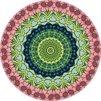 luxus ornamental mandala design hintergrund bunt. foto