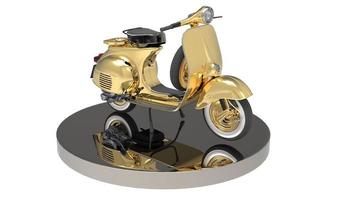 Scooter 3D-Render mit Podest foto