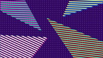 abstraktes geometrisches Muster Retro-Pop-Art Memphis-Stil 80er Hintergrund foto