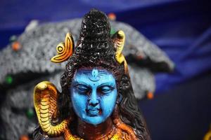 Nahaufnahmebild von Lord Shiva. foto