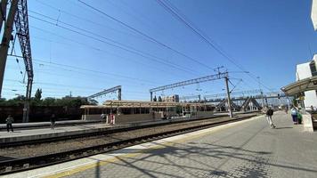 krasnodar, russland - 21. juli 2022 bahnhof krasnodar foto