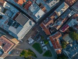 schöne luftaufnahme der stadt riga, der hauptstadt von lettland. foto