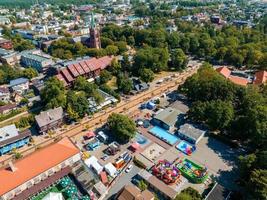 Luftaufnahme des Ferienortes Palanga in Litauen. foto