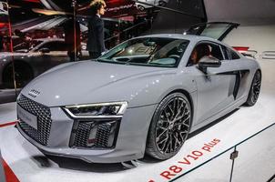 frankfurt - september 2015 audi r8 v10 plus präsentiert auf der iaa interna foto