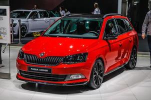 frankfurt - september 2015 skoda fabia combi auf der iaa intern foto