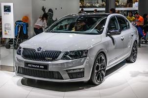 frankfurt - september 2015 skoda octavia rs präsentiert auf der iaa interna foto