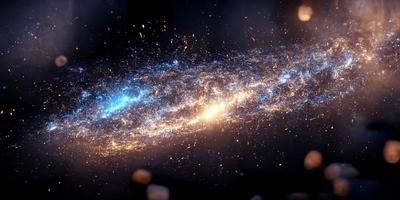 Milchstraße im Weltall 3d foto