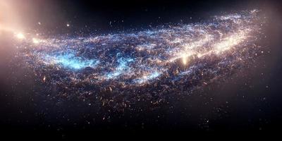 Milchstraße im Weltall 3d foto
