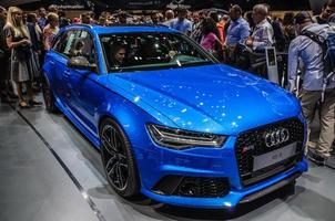 frankfurt - september 2015 audi rs 6 auf der iaa international vorgestellt foto