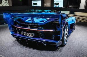 frankfurt - september 2015 bugatti chiron vision gran turismo präsent foto