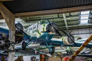 sinsheim, deutschland - mai 2022 transportmittelbomberflugzeug junkers ju 52 3m foto