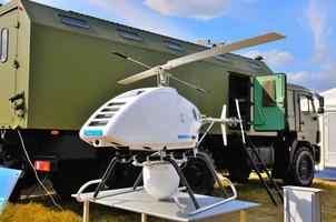 moskau, russland - aug 2015 uav mobiles radarsystem vorgestellt foto