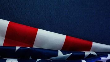 amerikanische flagge auf blauem inhalt zum unabhängigkeitstag. foto