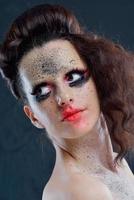 schöne frau luxus make-up foto