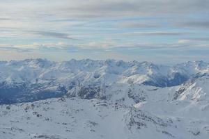 Panoramablick auf die Winterberge foto