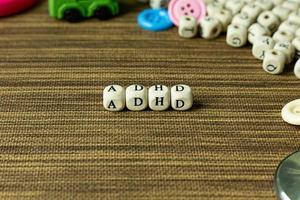 adhd für das bewusstseinskonzept für psychische gesundheit. foto