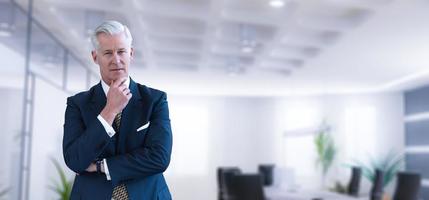 leitender Geschäftsmann in seinem Büro foto