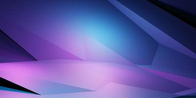 3D-Rendering von lila und blau abstrakten geometrischen Hintergrund. szene für werbung, technologie, schaufenster, banner, kosmetik, mode, business, metaverse. Science-Fiction-Illustration. Warenpräsentation foto