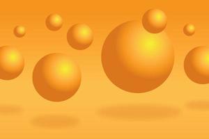 moderner 3D-Kreis orange abstrakter Illustrationshintergrund foto