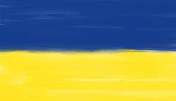 Flagge der Ukraine, Pinselstrichhintergrund. symbol, plakat, banner der nationalflagge. Stil zeichnen. Entwurf foto