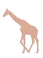 Papierschachtel in Giraffenform foto