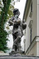 weimar, deutschland, 2014. der gansmannbrunnen in weimar, deutschland foto