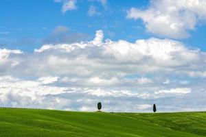 Blick auf die malerische toskanische Landschaft foto