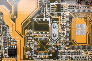 computerplatine, hintergrund der elektronischen technologie. foto