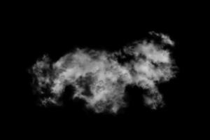 texturierte Wolke, abstraktes Schwarz, isoliert auf schwarzem Hintergrund foto