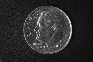 uns amerikanische Münze mit der Aufschrift "auf Gott vertrauen wir" foto