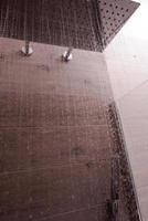 moderne elegante Dusche aus Edelstahl foto