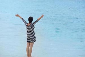 schönes gril am strand viel spaß foto