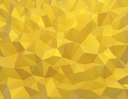 3D-Rendering abstrakte polygonale Oberfläche in gelb. Low-Poly-Hintergrund, sanfte Wellenbewegungsanimation. Minimales geometrisches Design. foto