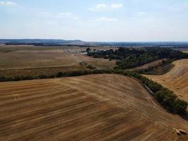 landwirtschaftliche Betriebe und Arbeitsmaschinen in Dunstable Downs England foto