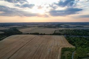 landwirtschaftliche Betriebe und Arbeitsmaschinen in Dunstable Downs England foto