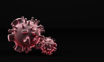 coronavirus covid-19 das virusmodell ist ein realistisches 3d-rendering foto