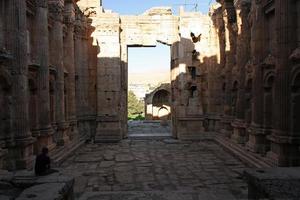 Tempel des Bacchus in Baalbek, Libanon foto