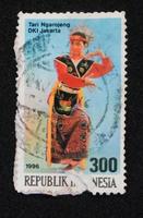 Sidoarjo, Jawa Timur, Indonesien, 2022 - Briefmarkensammlung Philatelie mit einem süßen Sternfrucht-Illustrationsthema foto