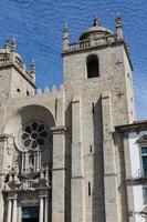 Panoramablick auf die Kathedrale von Porto Se Porto, Portugal foto