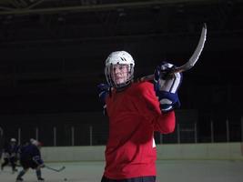 Hockeyspieler-Porträt foto