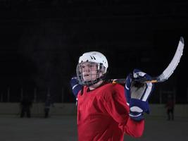 Hockeyspieler-Porträt foto