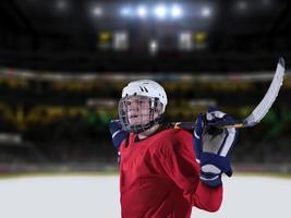 Hockeyspieler-Porträt foto