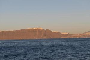 santorini griechenland ansicht foto